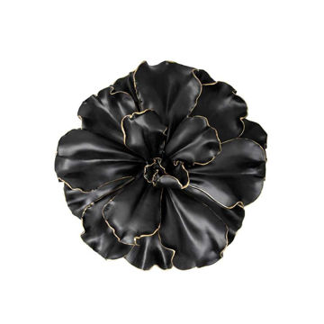 Picture of Flower Wall Accent - 10" - Black