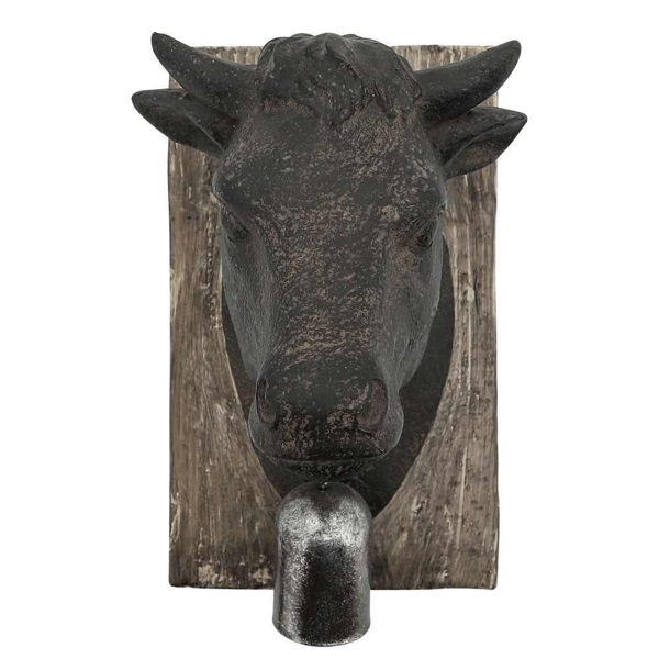 Picture of Cow Head with Bell Wall Decor