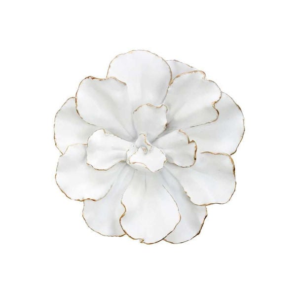 Picture of Flower Wall Accent - 10" - White