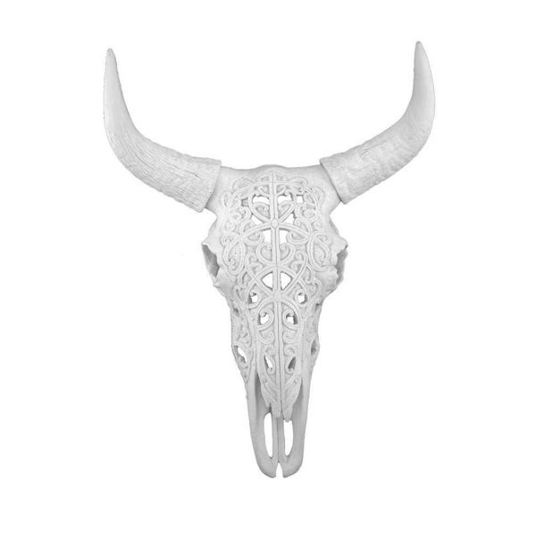 Picture of Bull Skull 17.75" - White