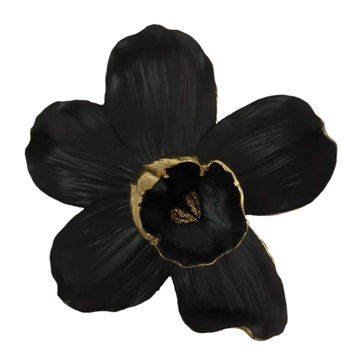 Picture of Orchid 9" Wall Decor - Black