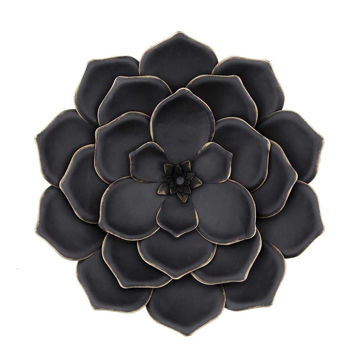 Picture of Succulent Wall Sculpture - 17" - Black