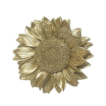 Picture of Sunflower 7" Wall Accent - Gold