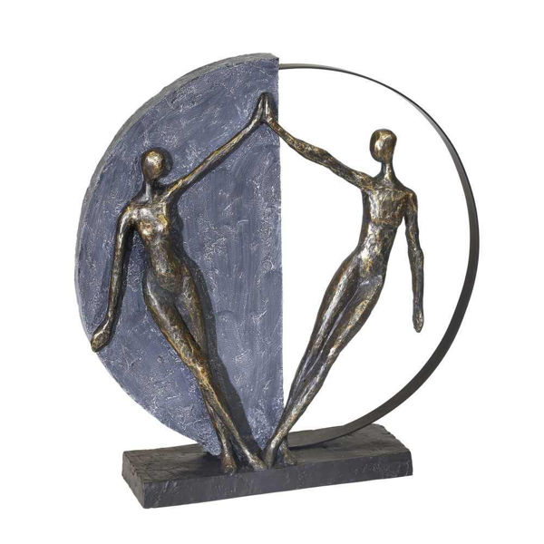Picture of Couple 15" Polyresing Figurine - Bronze