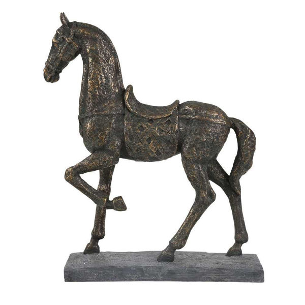 Picture of Horse 18.5" Polyresin Decor - Bronze