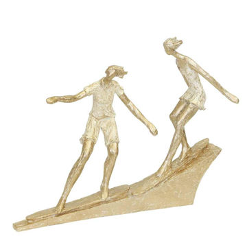 Picture of Couple 11" Surfing - White and Gold