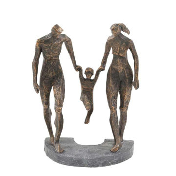 Picture of Family 13" Polyresin Sculpture - Bronze