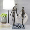 Picture of Couple 13" Polyresin Holding Hands - Bronze