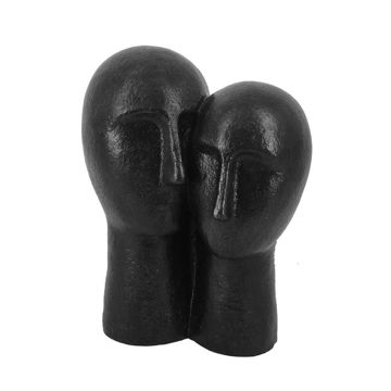 Picture of Couple 11" Polyresin Head Sculpture - Bronze
