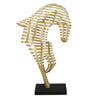 Picture of Horse 64" Metal Sculpture - Gold