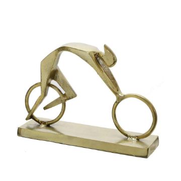 Picture of Racing Man 9" Metal Decor - Gold