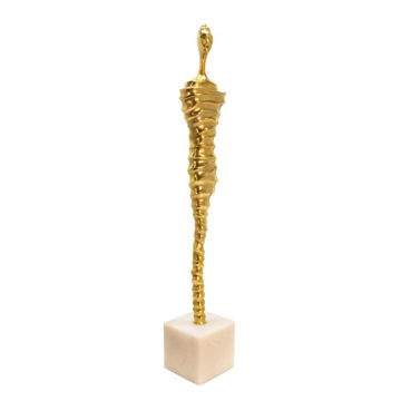 Picture of Modern 27" Male Metal Mummy Decor - Gold