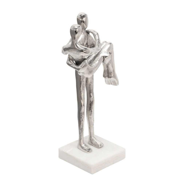Picture of Couple 12" Metal Decor - Silver