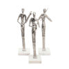 Picture of Saxophone Musician 15" on Marble Base - Silver