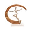 Picture of Gymnast 14" Metal Sculpture - Silver