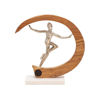 Picture of Gymnast 14" Metal Sculpture - Silver