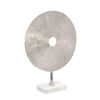 Picture of Disc 18" on a Marble Base - Silver