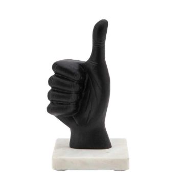 Picture of Thumbs Up 8" Metal Sculpture - Black