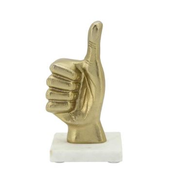 Picture of Thumbs Up 8" Metal Sculpture - Gold