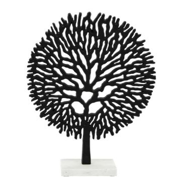 Picture of Tree 17" Metal Table Accent - Black