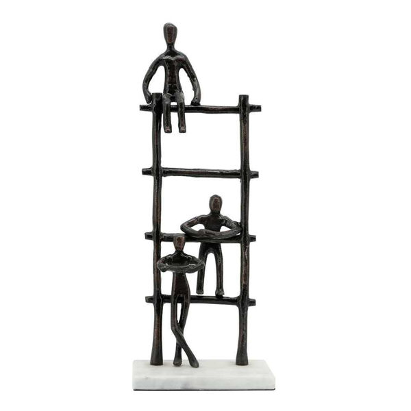 Picture of Ladder 16" Metal Sculpture - Black