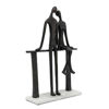 Picture of Sitting 16" Metal Couple - Black