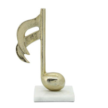 Picture of Music Note 9" Metal Accent - Gold