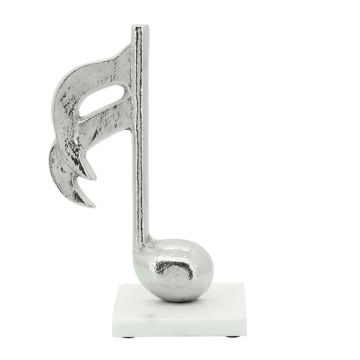 Picture of Music Note 9" Metal Accent - Silver