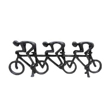 Picture of Metal 20" Cyclist 3 Man Group - Gunmetal