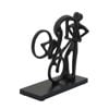 Picture of Metal 10" Cyclists Kissing - Black