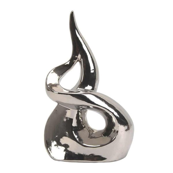 Picture of Abstract 12.5" Sculpture - Silver