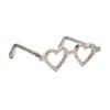Picture of Metal Heart Shaped Glasses - Silver
