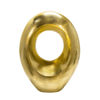 Picture of Oval 14" Sculpture with a Hole - Gold