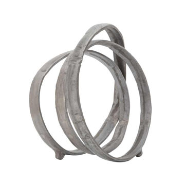 Picture of Metal 13" Ring Sculpture - Gun Metal