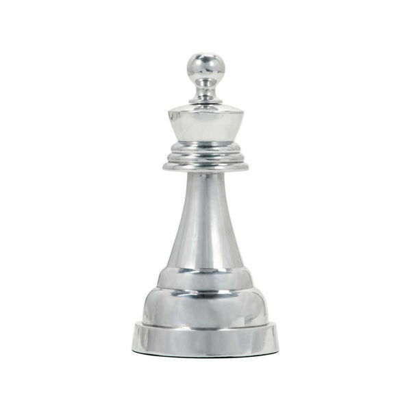 Picture of Metal 9" Queen Chess Piece - Silver