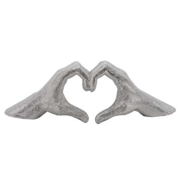 Picture of Hand and Heart 5" - Silver