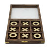 Picture of Wood 8 x 8 Tic - Tac - Toe - Brown