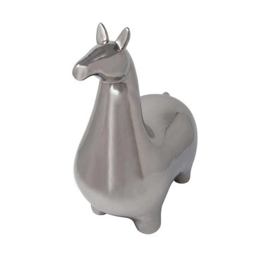Picture of Silver 14.5" Ceramic Llama