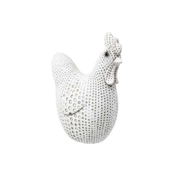Picture of Spotted 4.75" Chicken Figurine - Gray