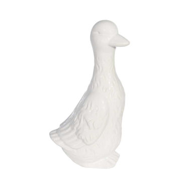 Picture of Ceramic 12" Duck Figurine - White