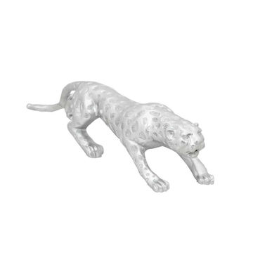 Picture of Resin Leopard Tabletop Figurine - Silver