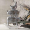 Picture of Resin 16" Stacking Animals Figurine - Gray