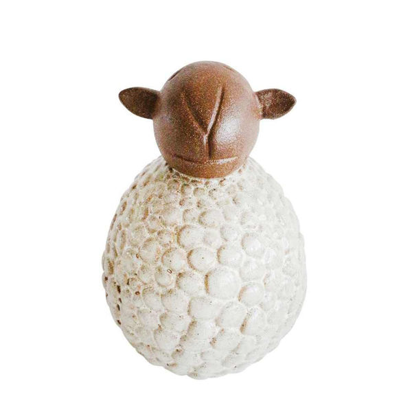 Picture of Ceramic 8" Sheep Figurine - Ivory