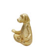 Picture of Polyresin 7" Yoga Dog Figurine - Gold
