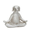 Picture of Polyresin 7" Yoga Dog Figurine - Silver