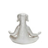 Picture of Polyresin 7" Yoga Dog Figurine - Silver