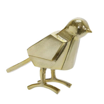 Picture of Metal 7" Bird Figurine - Gold