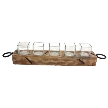 Picture of Ring Handled 5-Votive Candle Holder
