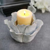 Picture of Rose Tealight 5" Candle Holder - White