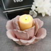Picture of Rose Tealight 6" Candle Holder - Pink